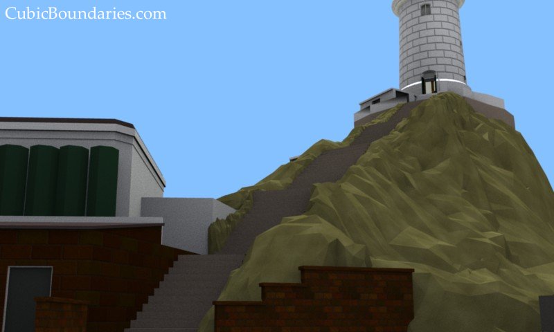 Another view from the base of the island